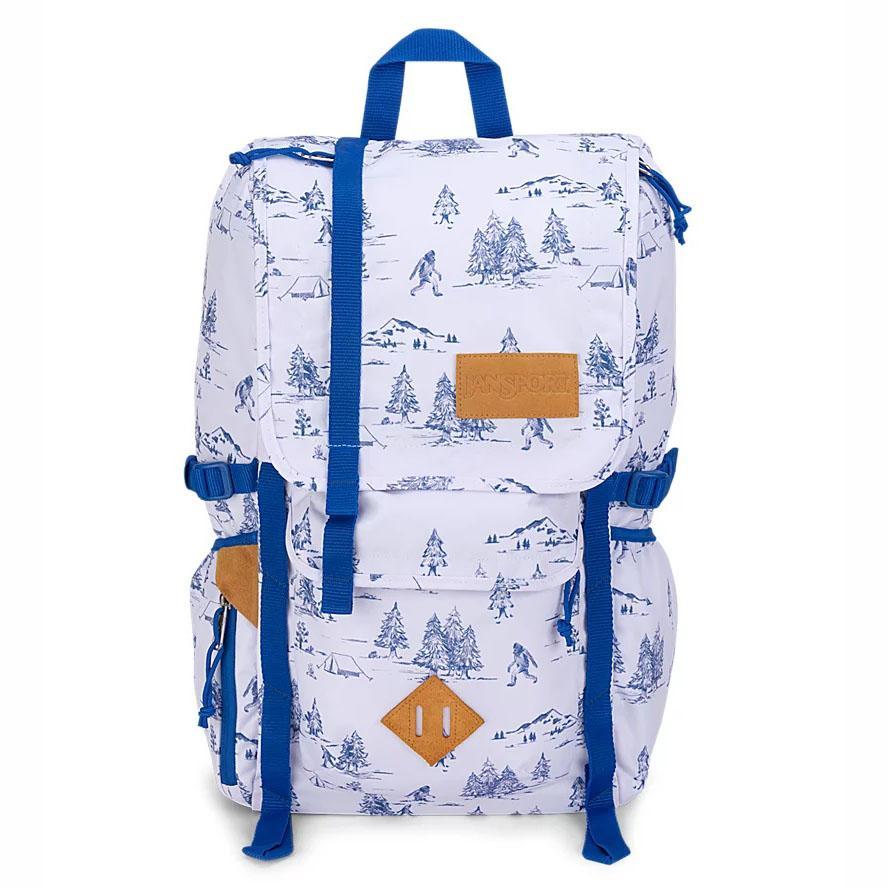 Sac A Dos Voyage JanSport Hatchet Blanche Bleu | BIS-35394388